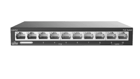 NSW2020-10T-LPOE-IN Unmanaged Ethernet Switch(PoE) 10×100Mbps ports (RJ45), 8 PoE ports 60 W