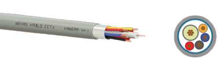 ქსელის კაბელი გარე მონტაჟის (ტროსით) CAT 5e U/UTP 4x2x24 AWG-CU - PE - DATA CABLE with MESSENGER (Z11441-AP)