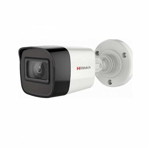 კამერა,Hiwatch, DS-T200A(B)2.8mm,HDTVI,2mp,Bullet,Fix,IR30m,Mic,