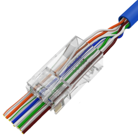 Conn-Cat5e-RJ45-UTP-3U-Pass Through Conn-RJ45-Cat5e-UTP-3U-Pass Through