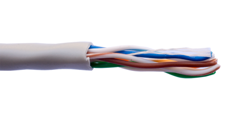 ქსელის კაბელი - Cat5e UTP 20% სპილენძი, შიდა გამოყენების,